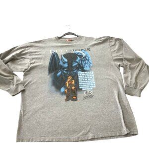 Y2K Vintage GMF Decisions Long Sleeve T-shirt Men’s size BIG 2XL/3XL Gray Graphi